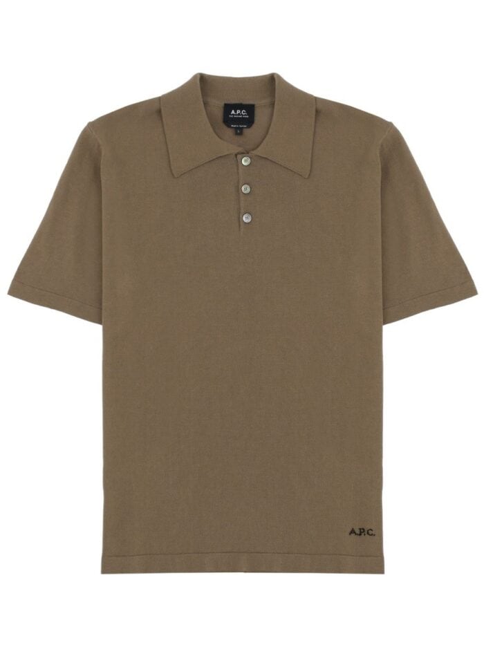 a.p.c. polo with logo A.P.C. POLO WITH LOGO