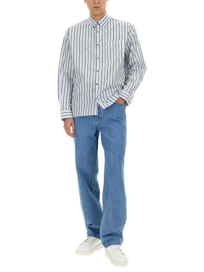 A.P.C. STRIPED "MATEO" SHIRT