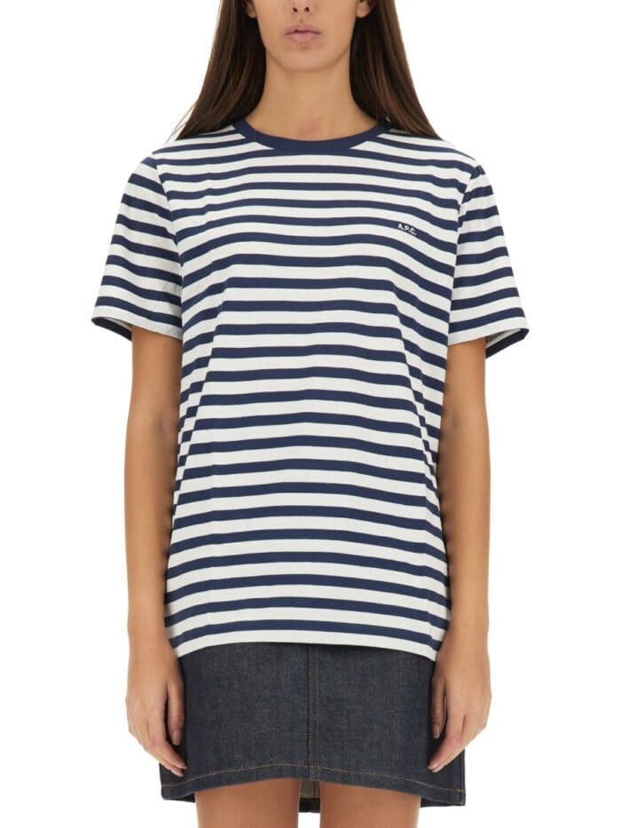 A.P.C. T-SHIRT A RIGHE