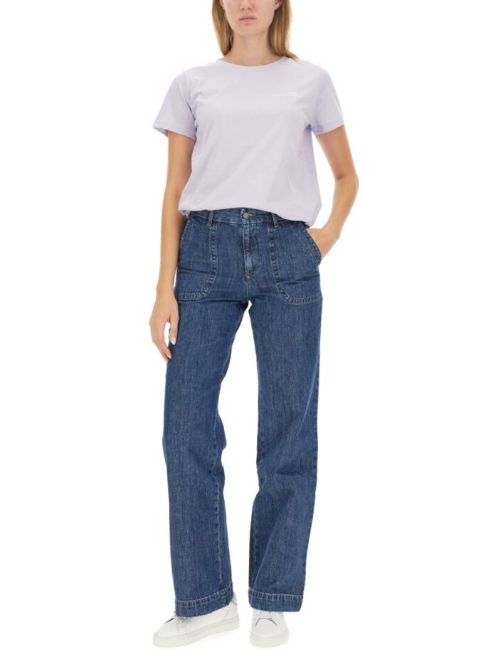 A.P.C. T-SHIRT WITH LOGO