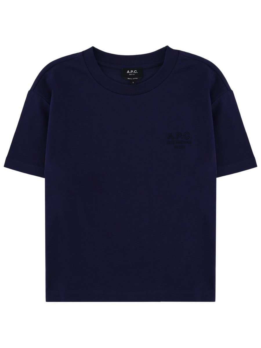 A.P.C. T-SHIRT WITH LOGO