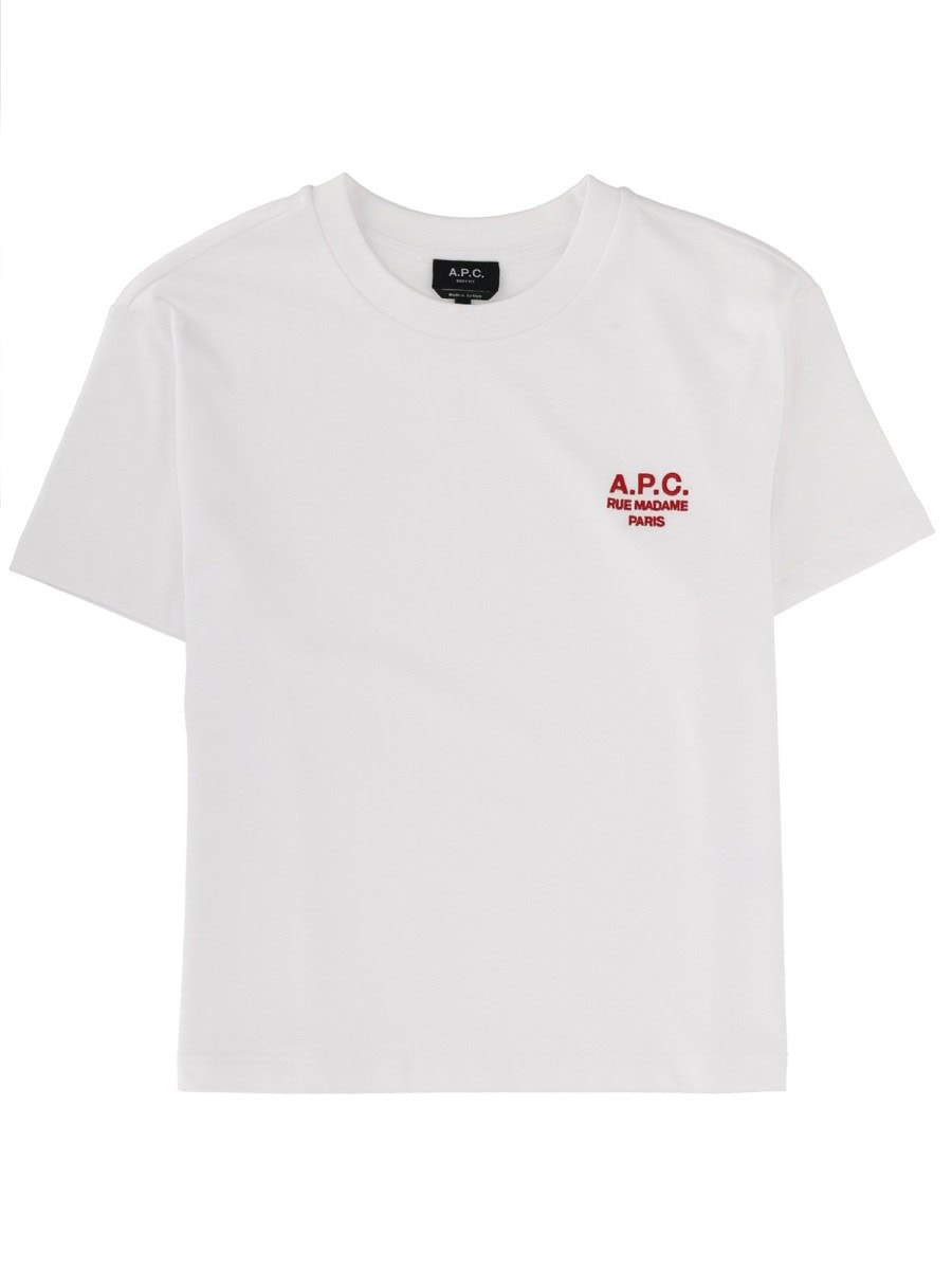 A.P.C. T-SHIRT WITH LOGO