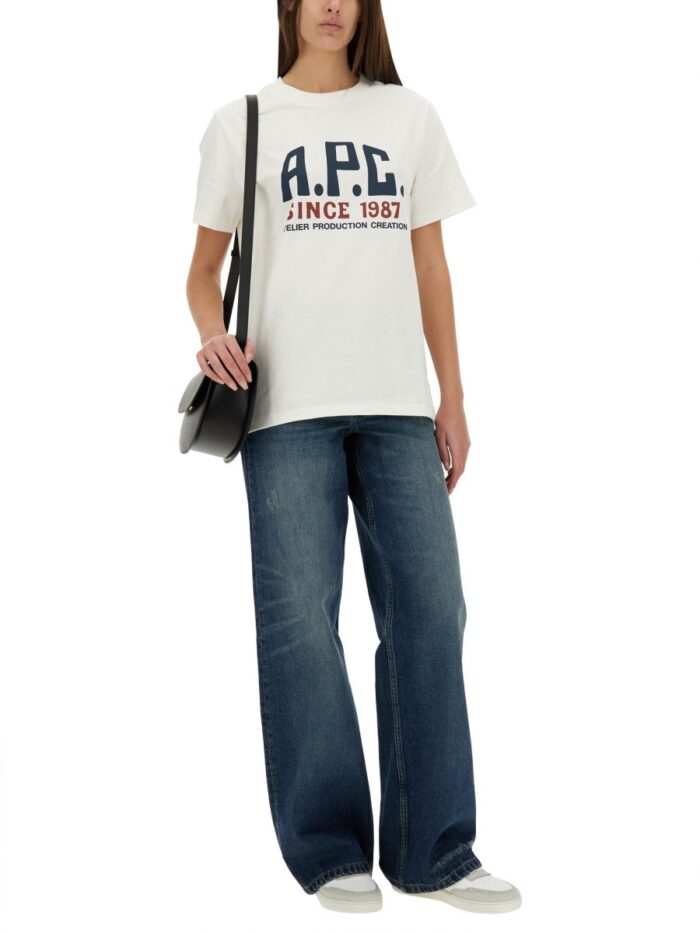 A.P.C. T-SHIRT WITH PRINT