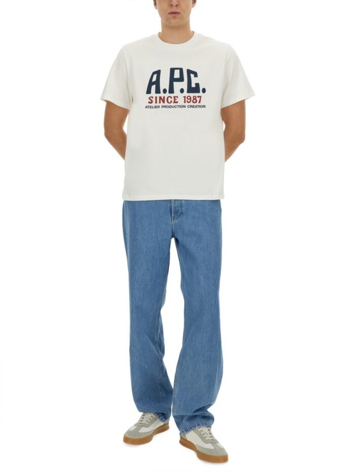 A.P.C. T-SHIRT WITH PRINT