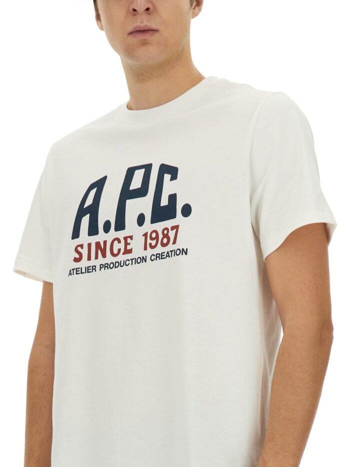 A.P.C. T-SHIRT WITH PRINT