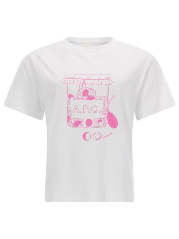 a.p.c. t shirt with print A.P.C. T-SHIRT WITH PRINT