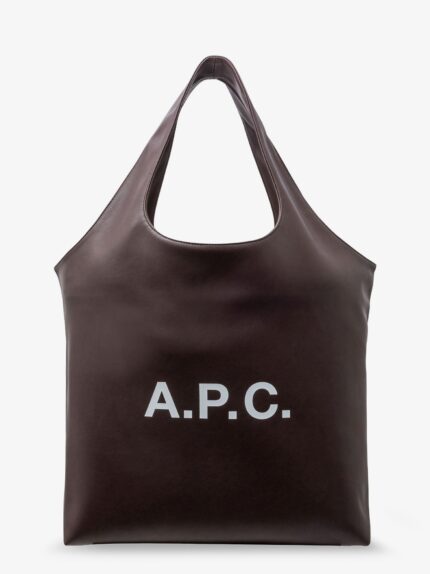 A.P.C. Tote Ninon Leather Shopping Bag