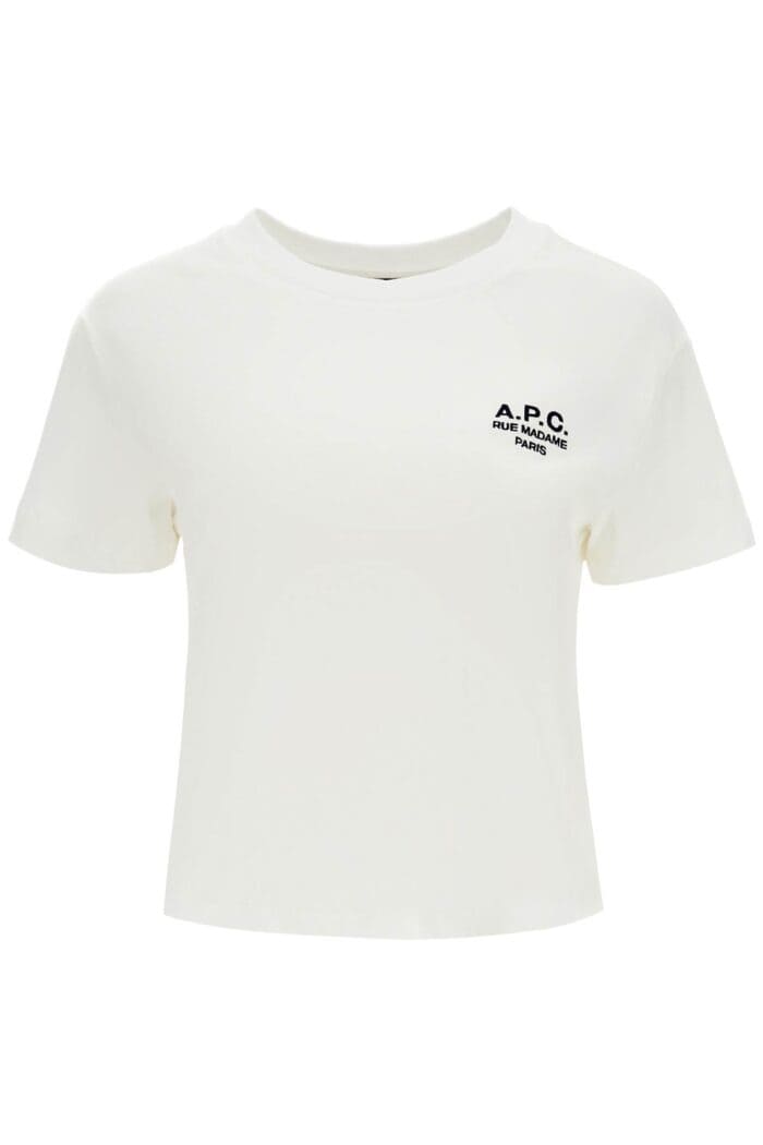 A.P.C. Unisex Boxy T-shirt In Organic Cotton White Short Sleeves