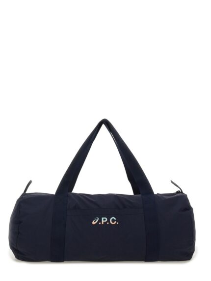 A.P.C. X ASICS GYM BAG WITH LOGO