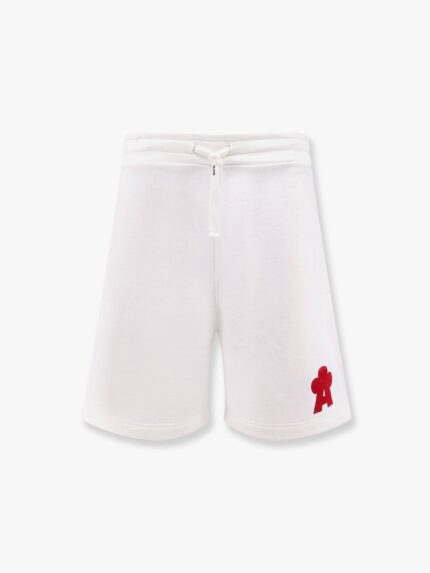 A PAPER KID Cotton Jogging Bermuda Shorts With Logo Detail