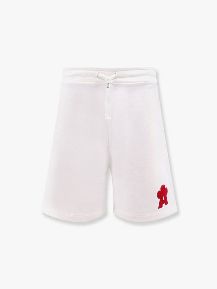 A PAPER KID Cotton Jogging Bermuda Shorts With Logo Detail