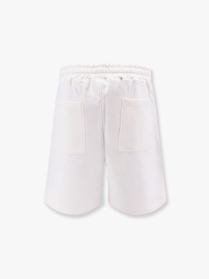 A PAPER KID Cotton Jogging Bermuda Shorts With Logo Detail