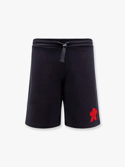 A PAPER KID Cotton Jogging Bermuda Shorts With Logo Detail