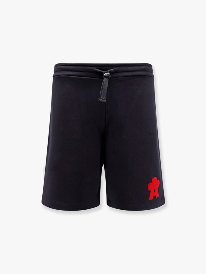 A PAPER KID Cotton Jogging Bermuda Shorts With Logo Detail