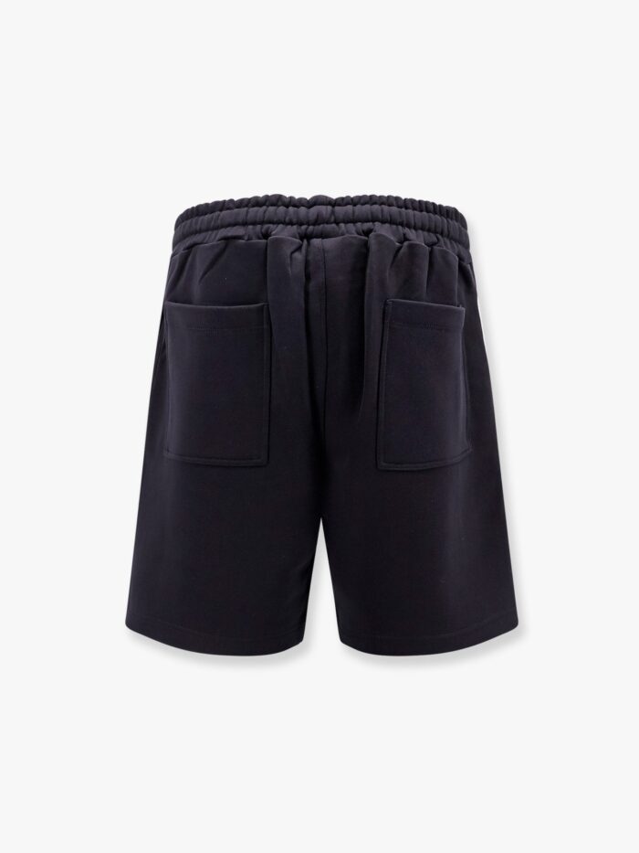 A PAPER KID Cotton Jogging Bermuda Shorts With Logo Detail