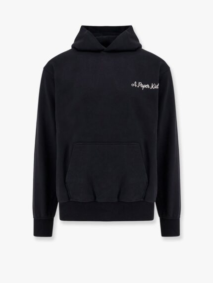 A PAPER KID Cotton Sweatshirt With Logo Embroidery On The Front