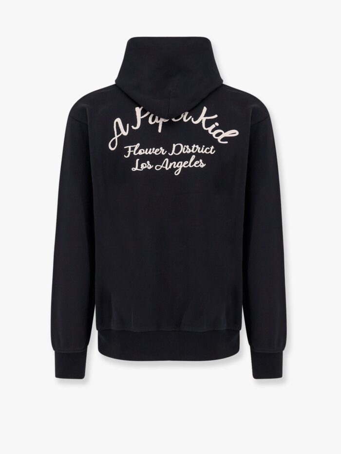 A PAPER KID Cotton Sweatshirt With Logo Embroidery On The Front