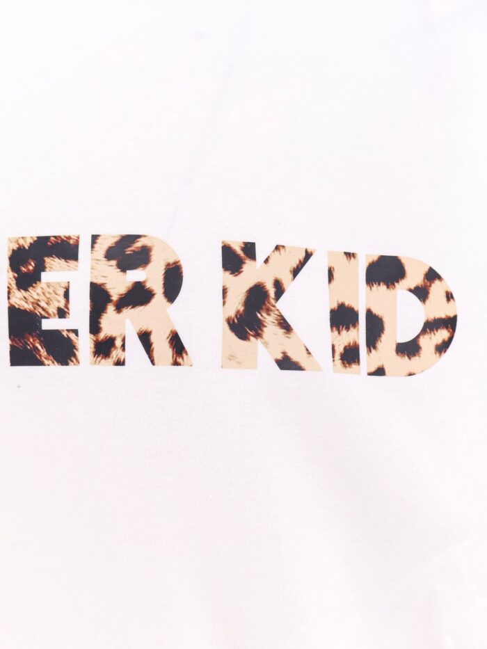 A PAPER KID Cotton T-shirt With Animalier Print