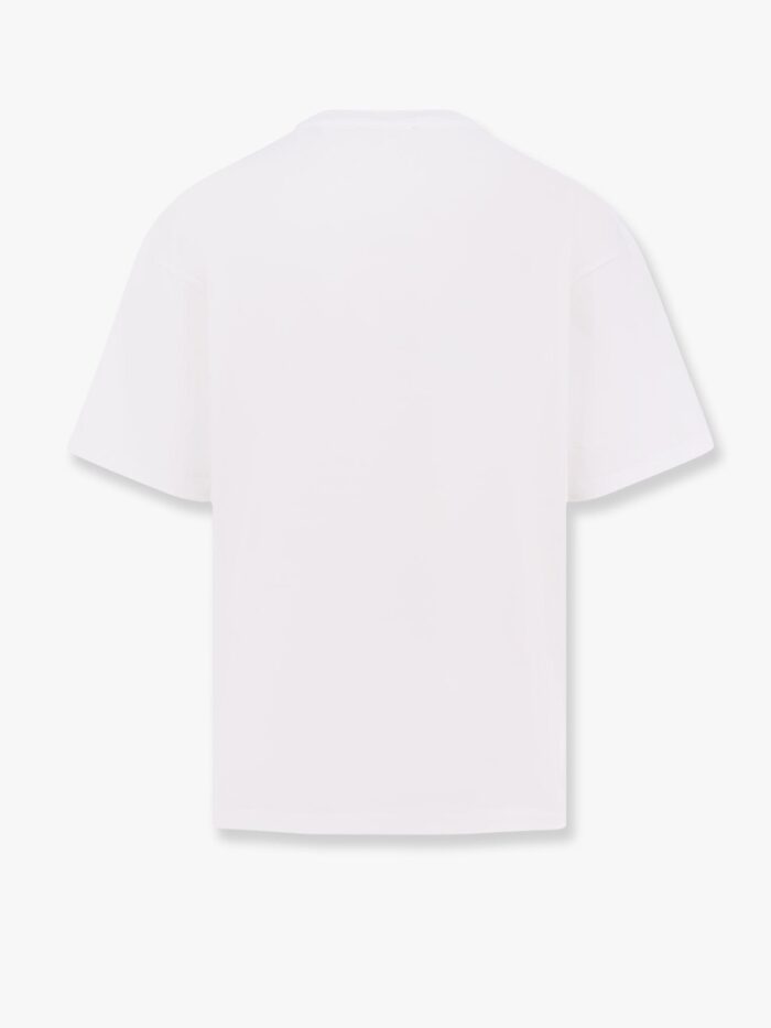 A PAPER KID Cotton T-shirt With Flocked Logo Detail