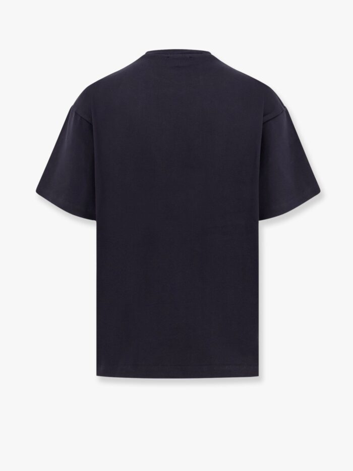 A PAPER KID Cotton T-shirt With Flocked Logo Detail