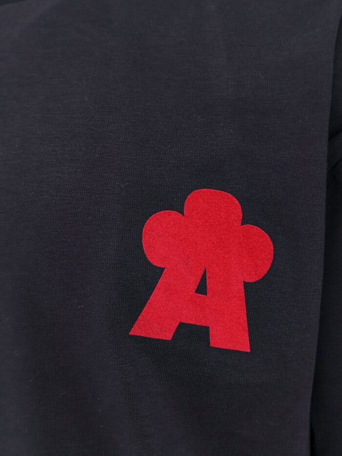 A PAPER KID Cotton T-shirt With Flocked Logo Detail