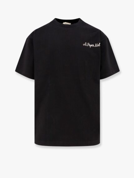 A PAPER KID Cotton T-shirt With Logo Embroidery