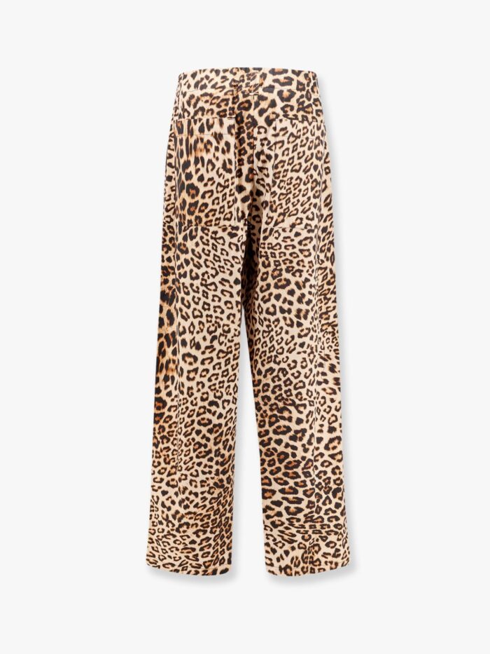 A PAPER KID Cotton Trouser With Animalier Print