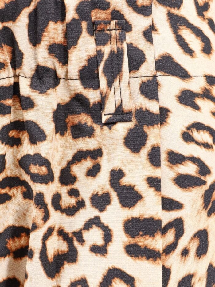 A PAPER KID Cotton Trouser With Animalier Print