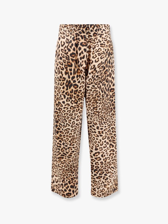 A PAPER KID Cotton Trouser With Animalier Print