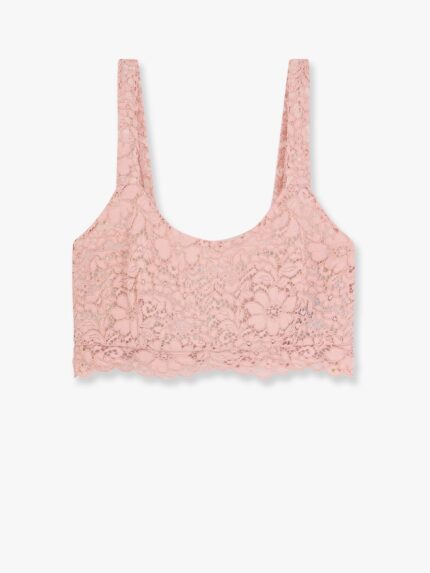 A PAPER KID Cropped Lace Top