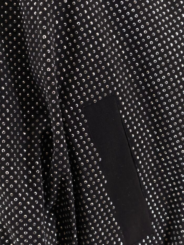 A PAPER KID Modal Jacket With All-over Rhinestones
