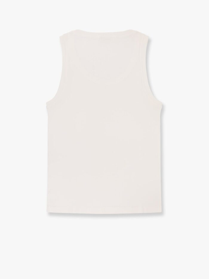 A PAPER KID Ribbed Cotton Tank Top