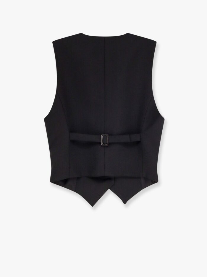 A PAPER KID Stretch Wool Vest
