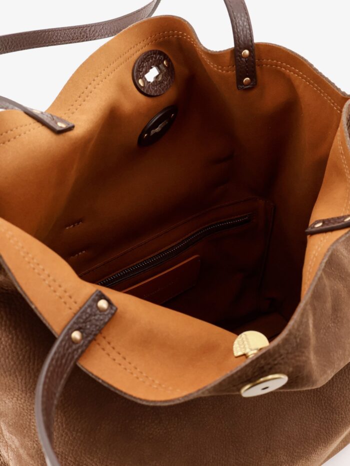 ZANELLATO A Spasso Jones Hammered Leather Shoulder Bag