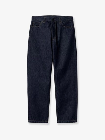 Carhartt Wip Aaron Pant Jeans In Blue Denim With Washed Out Effect