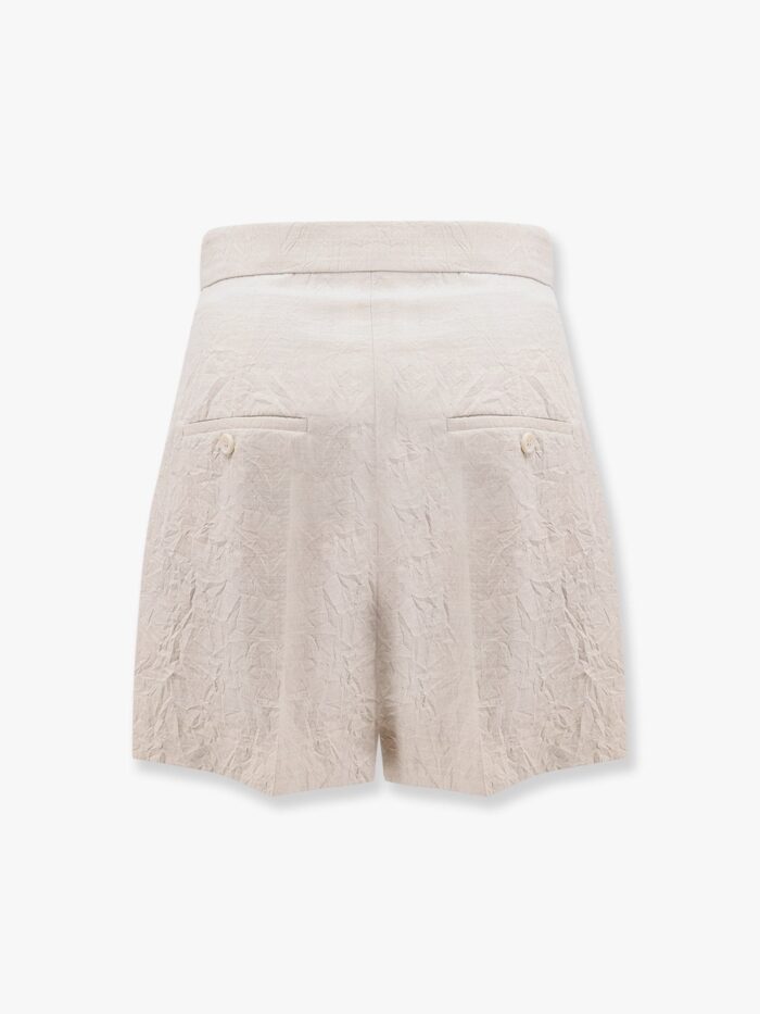 Abisso 1234 Max Mara Sfilata Wool Shorts With Rippled Appearance