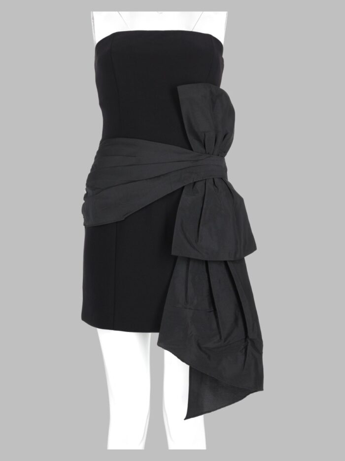 ROTATE Abito Bustier Con Fiocco