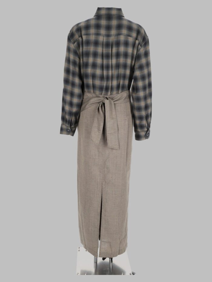 Our Legacy Abito Chemisier Con Motivo "Yukon Check"
