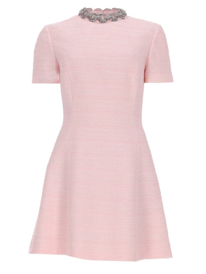 Valentino Garavani ABITO CORTO IN CRINKLE COTTON TWEED
