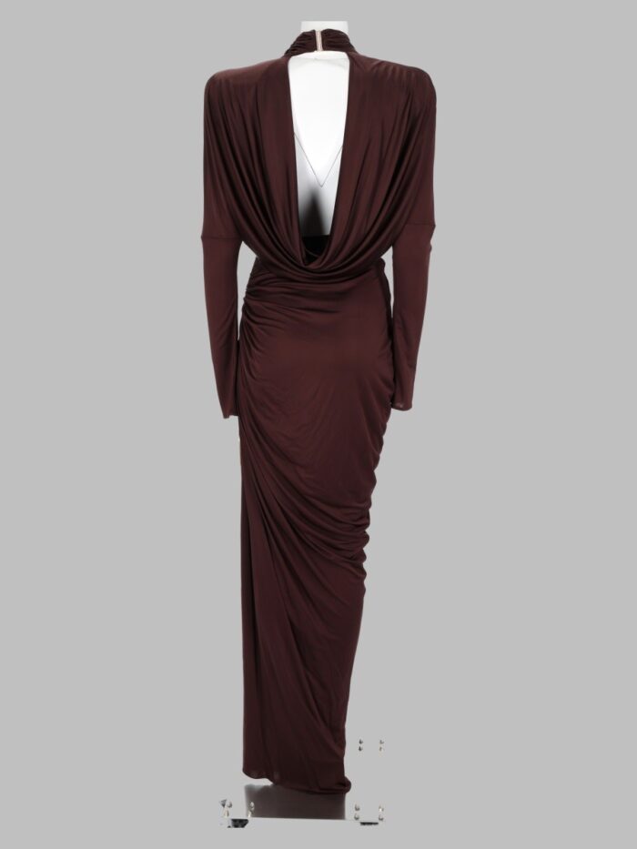 Balmain Abito In Jersey Drappeggiato