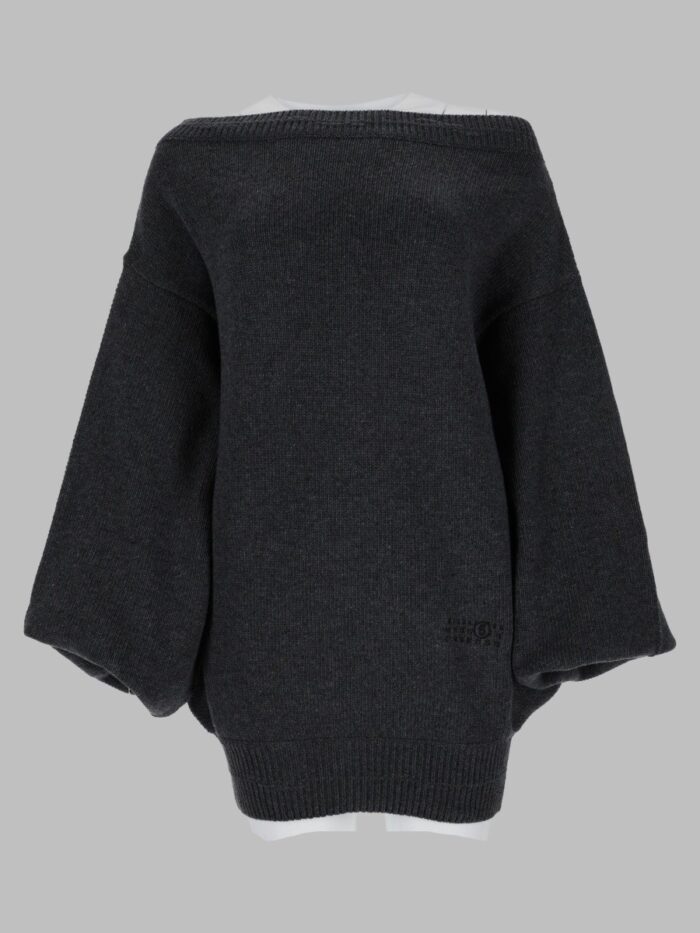 mm6 maison margiela abito in maglia di lana MM6 MAISON MARGIELA Abito In Maglia Di Lana