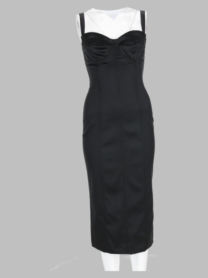 dolce & gabbana abito in raso Dolce & Gabbana Abito In Raso