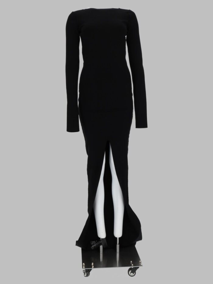 rick owens abito lungo attillato in maglia RICK OWENS Abito Lungo Attillato In Maglia