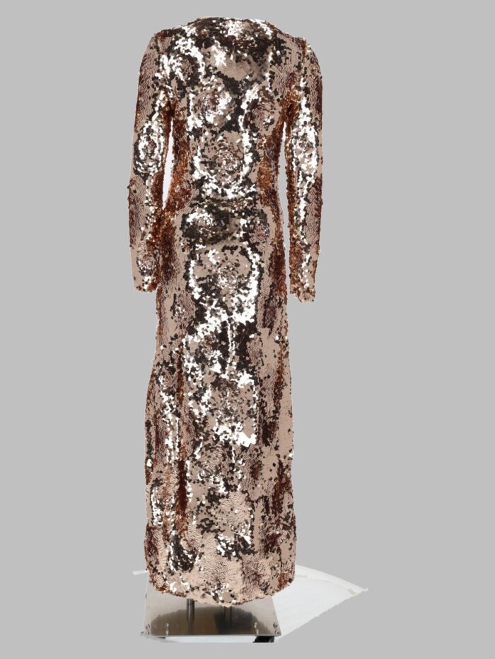 RABANNE Abito Lungo Con Paillettes