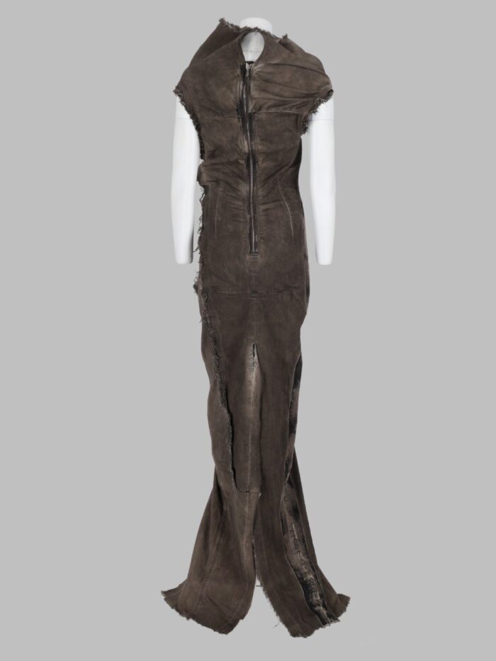 RICK OWENS DRKSHDW Abito Lungo "Etna Gown" In Denim