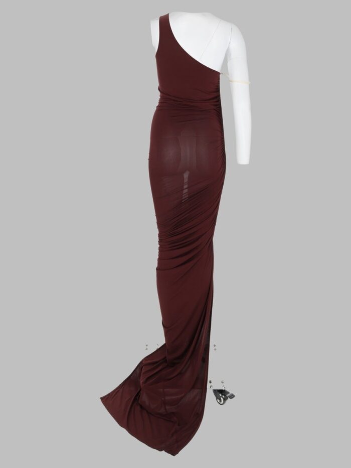 RICK OWENS LILIES Abito Lungo Monospalla