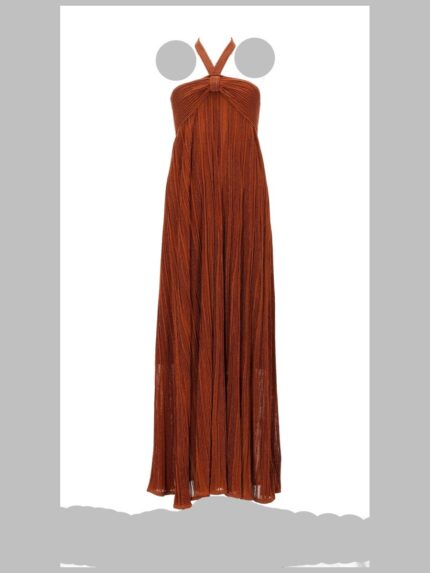 ZIMMERMANN ABITO METALLIZZATO "INDRA" CON SCOLLO ALL'AMERICANA