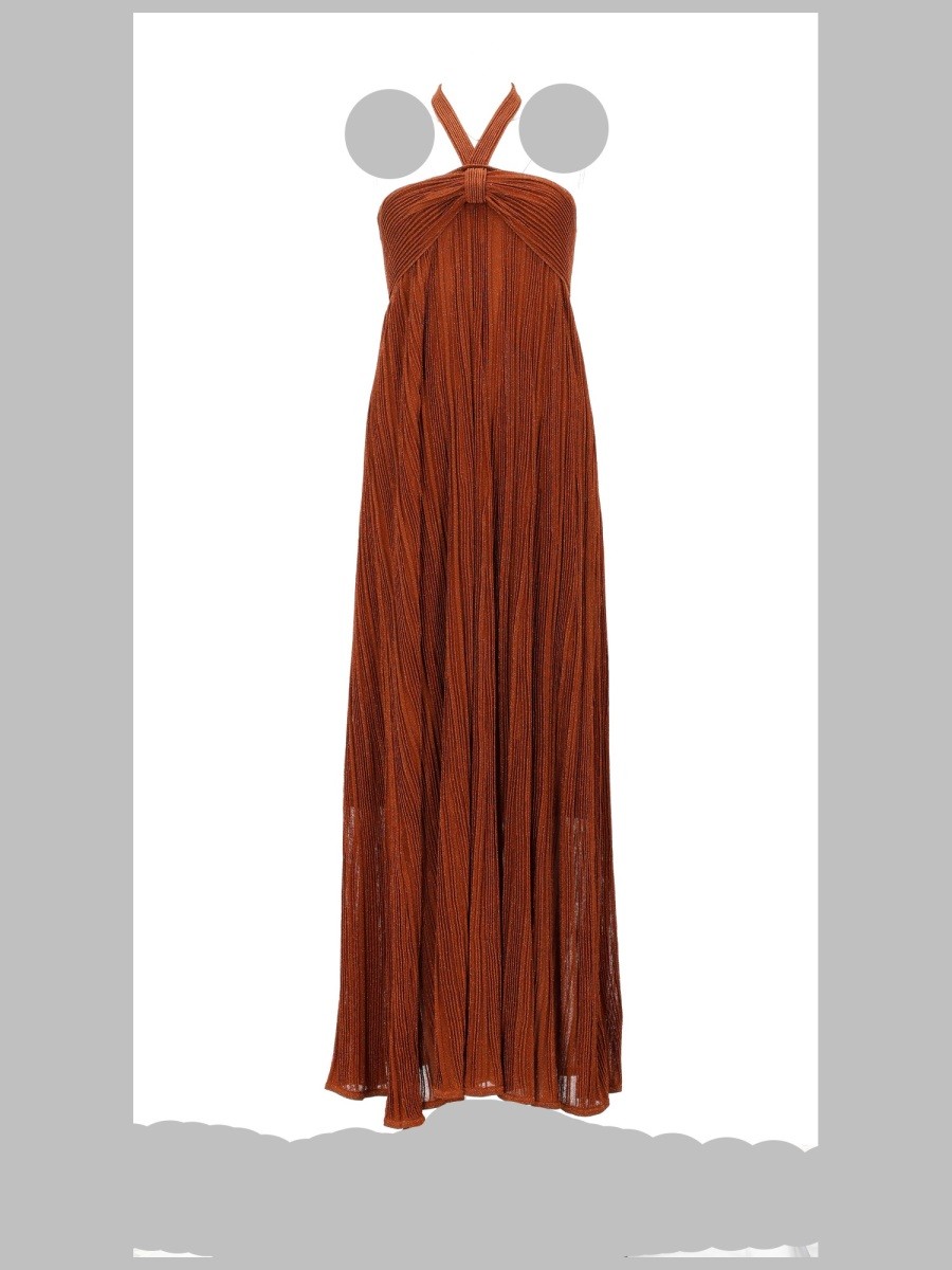 ZIMMERMANN ABITO METALLIZZATO "INDRA" CON SCOLLO ALL'AMERICANA