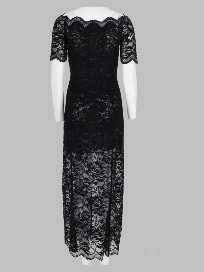 RABANNE Abito Midi In Pizzo