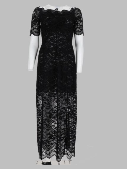RABANNE Abito Midi In Pizzo
